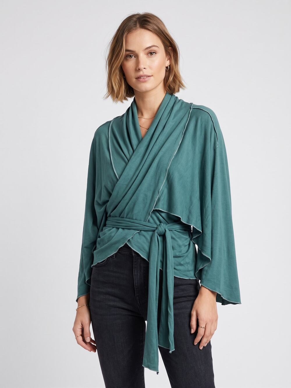 Angelrox Opera Wrap Versatile Dress Kimono Vest Women’s Size 14+ USA Made